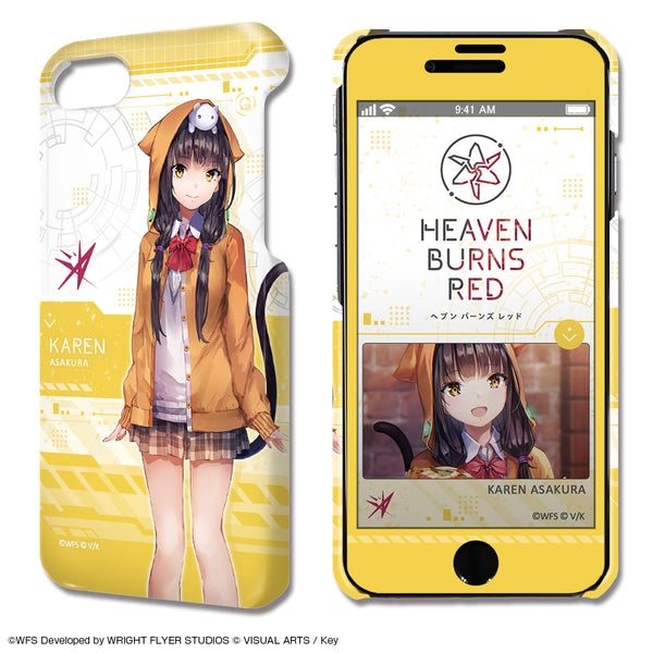 『ヘブンバーンズレッド』デザジャケット iPhone SE(第2世代)/8/7/6/6sケース&保護シート デザイン05(朝倉可憐)